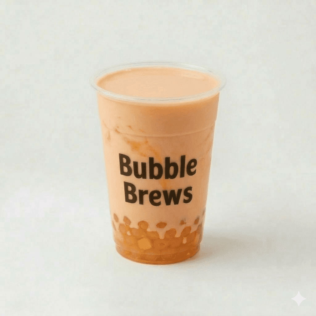 Peach Milk Bubble Tea