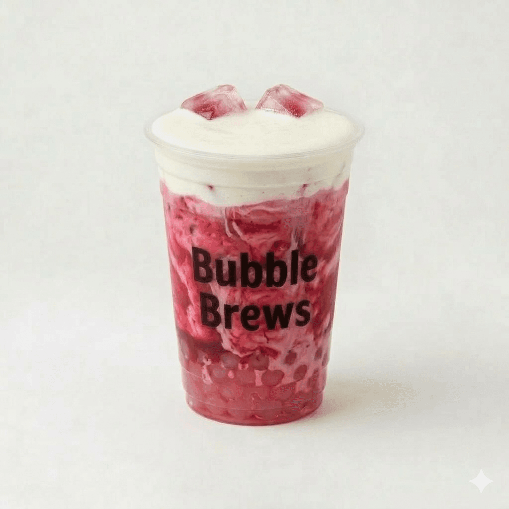 Rasberry Milk Bubble Tea